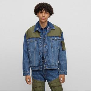 [공식][휴고] 정가  520,000원 패치온 테크니컬 패브릭 릴랙스핏 데님 재킷50493891_410