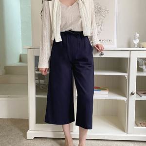 F006835_린넨 밴딩통바지 와이드팬츠