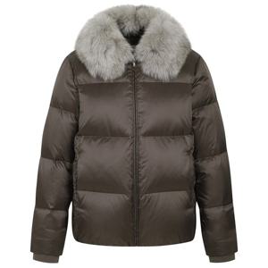 [핑골프][양말증정]여성 폭스퍼 카라 구스 다운 점퍼 121C4JP264_BG