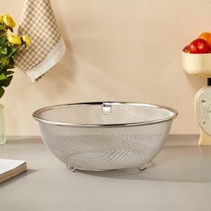 [모던하우스] 요리가 편해지는 스텐매쉬 원형바구니 28CM