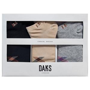 [닥스(양말)]DB24455 숙녀 스니커즈 다이아체크 3족세트