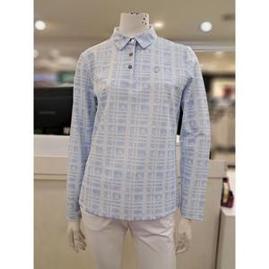 슈페리어 세이브존01 IW0EKS101슈페리어골프 여성 봄 하이넥 체크프린트 제에리티셔츠3종 IW0EKS101