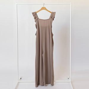 카이 국산 여성 프릴 이지 등원룩 점프슈트 ARA-WPT-3093-베이지