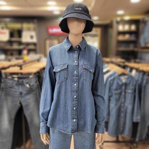 리바이스 여성 에센셜 웨스턴 데님셔츠 16786-0017