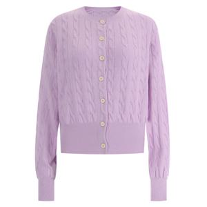 러블리 여성 세미크롭 면100 니트 가디건 FR.B-WCD-11851-퍼플