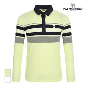 [GS]팜스프링스 남성 캐주얼 배색디자인 카라 티셔츠_STSM231106