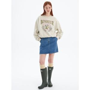 올리브데올리브 (OJ4SS245) 뒷밴딩디테일 데님미니스커트 OLIVE  DES  OLIVE