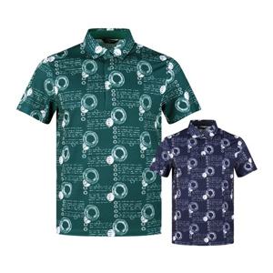 아날도바시니 남성 아트웍 패턴 반팔 골프셔츠 ABMTS42301