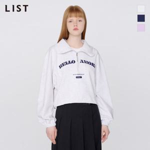 [리스트] 레터링 반집업 칼라 맨투맨_TSJTSO52040