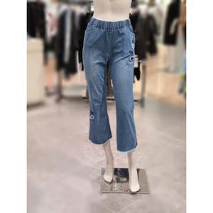 [트리아나] 소고 부추컷 허리밴딩 데님바지AJ2XA19