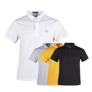 남성 여름 골프웨어 골프복 반팔 카라 무지 티셔츠