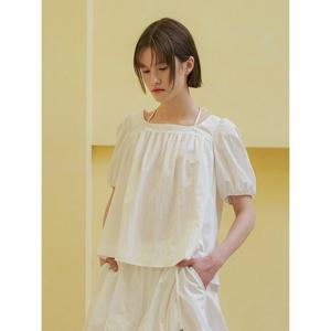 [올리브데올리브]벌룬 스트랩 블라우스 (OW4MB515)