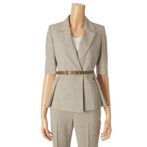 [미니멈]벨티드 반소매 정장자켓 MYBGWJ4010