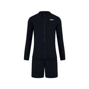 [아레나] (A4BB1BS82_BLK) 남아 인스파이어 주니어 레저 집업 래쉬가드 세트