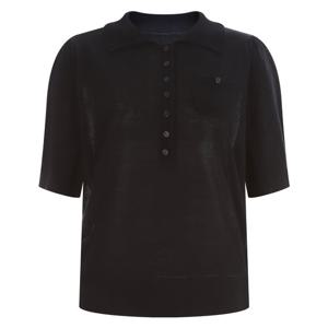 샵앤) 린넨 여성 텐셀 반팔 니트 티셔츠 FRB-WKN-11928-네이비