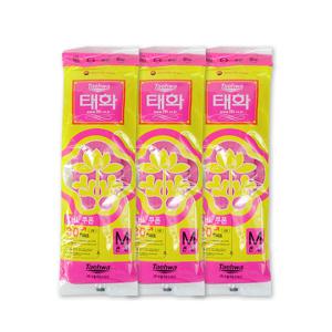 태화고무장갑(중 핑크)_선밴-3개 주방고무장갑 태화 고무장갑 선