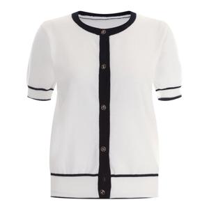 샵앤) 국산 여성 반팔 니트 면100 가디건BOM-WCD-11966-아이보리