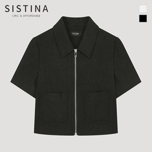[SISTINA] 인기 트위드 집업 셔츠 자켓_AWWJKO21060