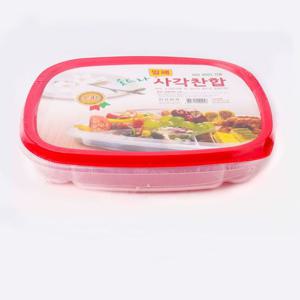 울트라 밀폐 사각찬합 소4칸 업소용배달 반찬통