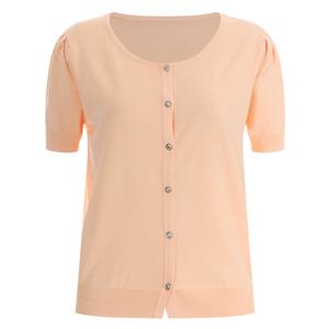 샵앤) 끌로에 여성 여름 반팔 니트가디건 BOM-WCD-12045-오렌지