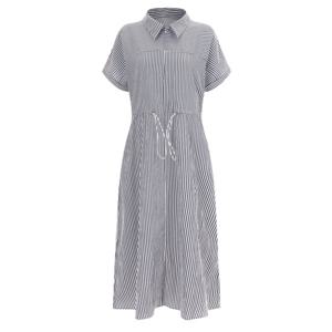 샵앤) 스트라이프 여름 여성 반팔 원피스 SS-WDR-2748-블랙