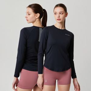 [스파이더] 여성 트레이닝 긴팔 티셔츠 SPJPCNRL251WBLK