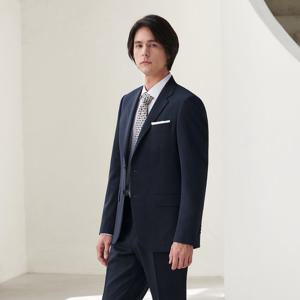 [맨잇슈트]맨잇수트 봄가을 웨딩 예복 캐시미어혼방 다크네이비 슬림 정장