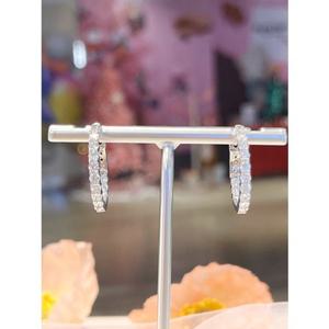 미니골드 실버 테니스 스몰 라운드컷 귀걸이 (2.50mm) EAAM1001