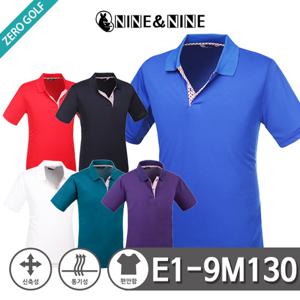 나인앤나인 체크 포인트 PK 카라 반팔티셔츠 Model No_E1-9M130