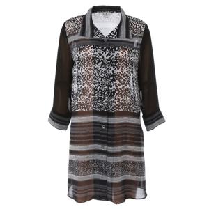 [조순희]레오파드 시스루 블라우스(JLMB232)