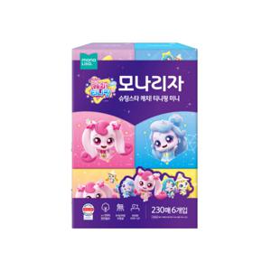 모나리자 티니핑 미니 미용 각티슈 230매 6입 x 1개 화장지_JS