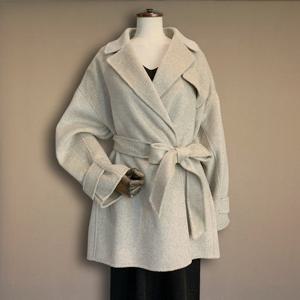 [파슨스] Cashmere.Ribbon Belted Coat_Beige    [PW3P0CO02]