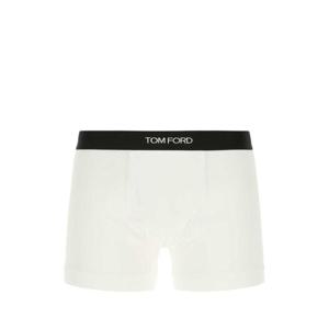 톰포드 남성 화이트 Stretch 코튼 사각팬티 T4LC31040 100