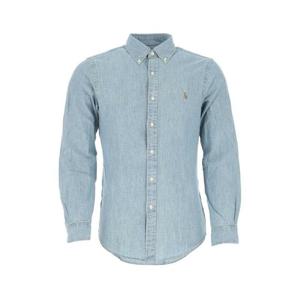 폴로 랄프로렌 남성 연하늘 데님 셔츠 710548538 001