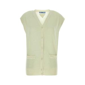 프라다 여성 아이보리 니트 조끼 P29B38SOOO15HV F0035