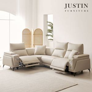 [저스틴퍼니처]뉴시네마 가죽 멀티 전동 리클라이너 5인 코너형