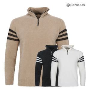 페라어스 남성 앙고라 라인업 반집업 골프 니트 CTF4LU2484