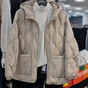 뱅뱅 HC21 가을겨울여성덕화이버후드초경량패딩점퍼 NUK805