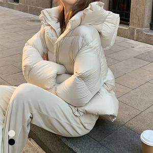 KARRA (77까지)세미글로시후드패딩점퍼_A4W0162