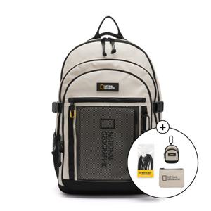 내셔널지오그래픽 빅로고 3단 백팩 BEIGE