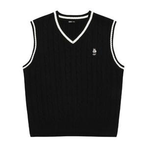 소이 세이브존07 남여블랙케이블니트조끼 23W5031