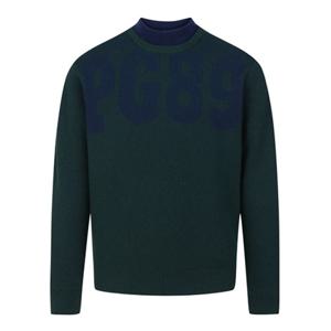 [파리게이츠] (511C4SR122)남성 컬러 레터링 모크넥 레이어드 스웨터