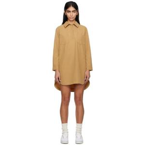 25 FW 아페쎄 여성 베이지 안젤라 미니 드레스 241252F052003