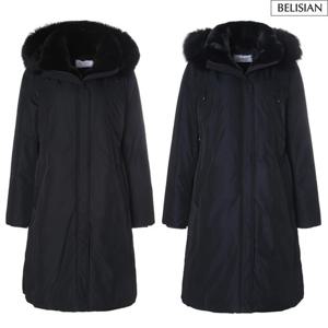 [벨리시앙]토끼털 안감 구스 다운 롱 패딩 HZ4403-JS