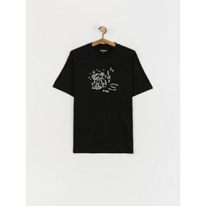 칼하트 WIP 반팔 티셔츠 I0332620D2XX BLACK WHITE DOM