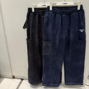 에어워크주니어 CB01 데님 프린트 밑단 스트링팬츠 A248B3539B