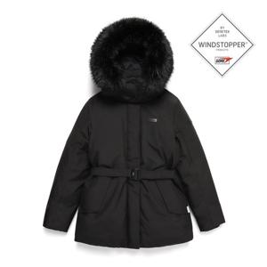 내셔널지오그래픽 N244WDW310 여성 아틀라스 윈드스토퍼 중기장 구스 다운 점퍼 CARBON BLACK