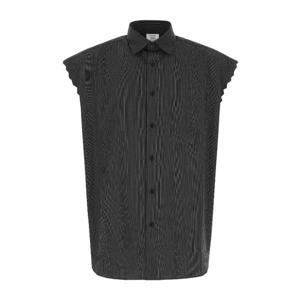 베트멍 리브드 포플린 셔츠 UE52SH100B BLACKSTRIPES