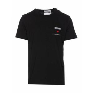 [MOSCHINO] 라프리마 남성 티셔츠 인 러브 we trust 072002411555 블랙 /8
