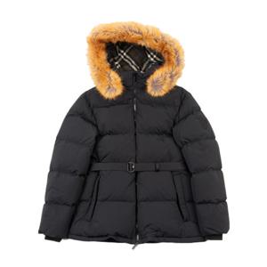 [로로모다] 버버리 아플리케 퍼퍼 벨티드 여성 패딩 / 8096910